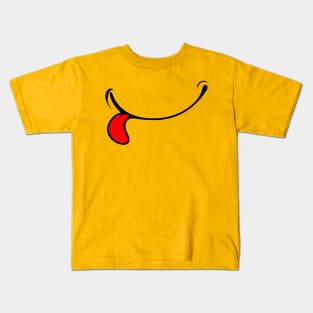 Tongue out - Funny Face Mouth Kids T-Shirt